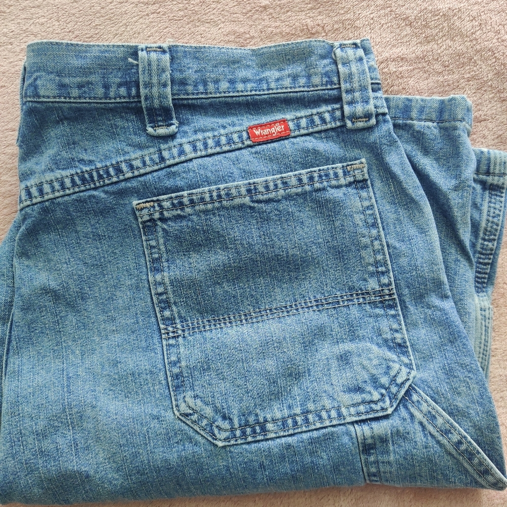 Wrangler Blue Jean Shorts with Classic Denim Texture